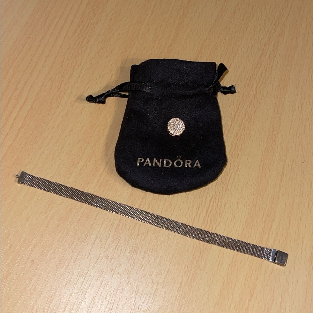 Reflextions mesh Pandora bracelet. Used condition, fits smaller wrist